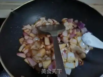 Make Onion fried meat step 3