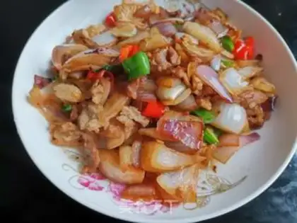 Make Onion fried meat step 6