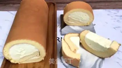 Make Japanese cotton Swiss roll step 29