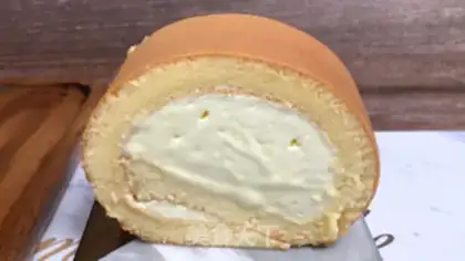 Make Japanese cotton Swiss roll step 31