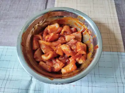 Make Air frying pots and veggies step 3