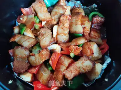 Make Air frying pots and veggies step 9