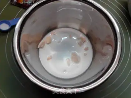 Make Cheese with a croissant, waffles step 1