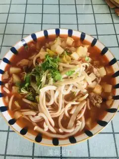 Make The lamb noodles step 12