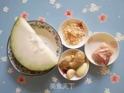 Make Shrimp-skin-burning melon step 0