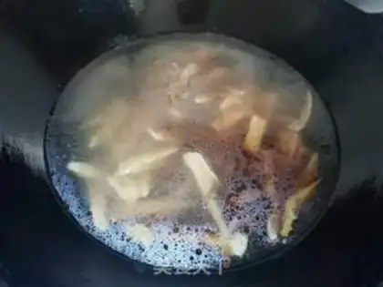 Make Dry fan soup step 8