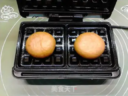 Make Cheese with a croissant, waffles step 11