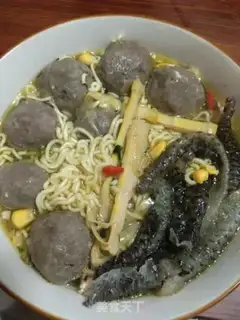 Make Fish-skinned oxen and mushroom noodles step 3