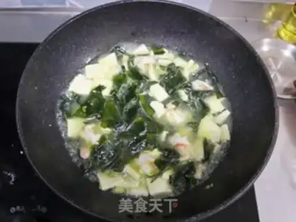 Make Shrimp tofu soup step 5