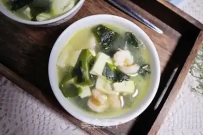 Make Shrimp tofu soup step 6