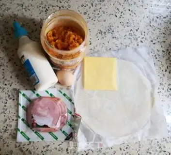 Make Cheese ham and a pancake step 0