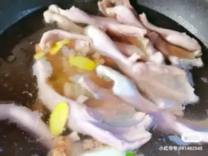 Make No boned duck palms step 1