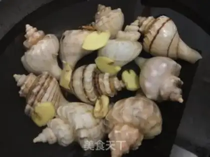 Make White burning conch step 1