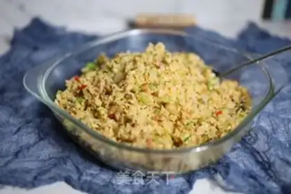 Make Vegetable egg fried rice step 9