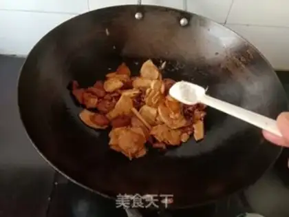 Make Spring fried meat step 5