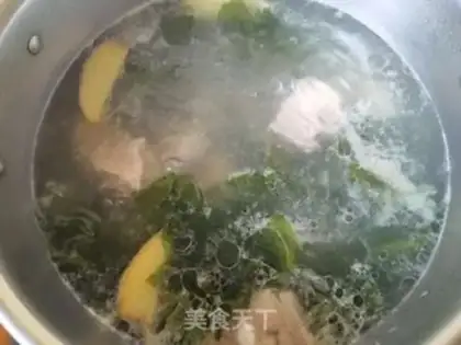 Make ♪ Little seaweed steak soup ♪ step 11