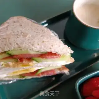 Make Sausage egg sandwich step 13