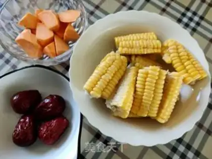 Make Potato corn date soup step 1
