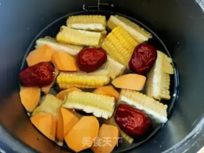 Make Potato corn date soup step 2