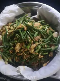 Make Bean horned noodles step 9