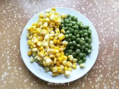 Make Peas and corn step 0