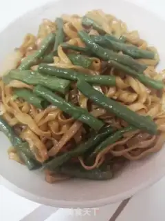 Make Bean horned noodles step 11