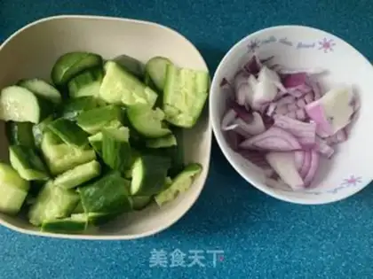 Make ♪ The cold cucumbers ♪ step 7