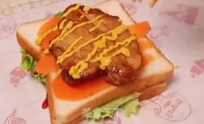 Make Take the chicken steak sandwich step 3