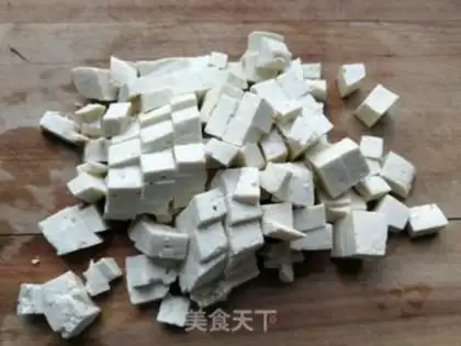 Make Sweet bean horns and tofu step 2