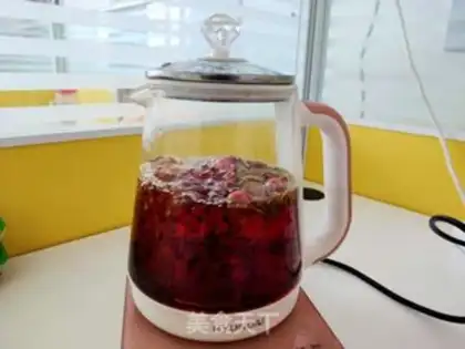 Make Gold and silver rose tea step 4