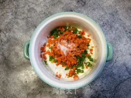 Make Carrot onion pancakes step 3
