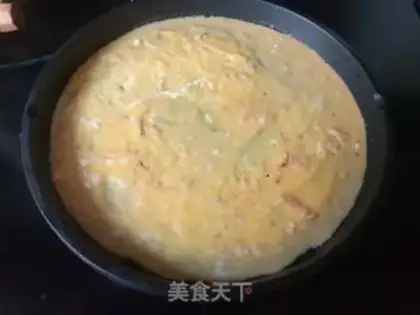 Make Black sesame shrimp pie step 5