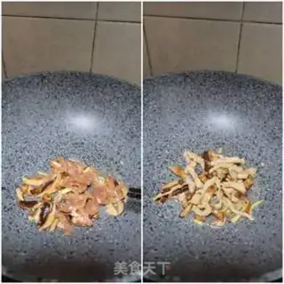 Make Powdered rice with mushrooms step 4