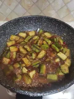 Make Meat and eggplant step 19