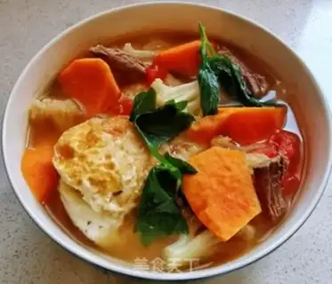 Make Beef egg and vegetable soup step 9