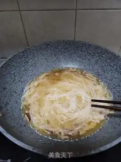 Make Powdered rice with mushrooms step 7