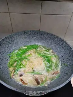 Make Powdered rice with mushrooms step 9