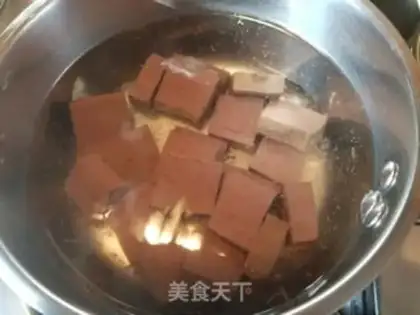 Make The bean sprouts with duck blood step 4