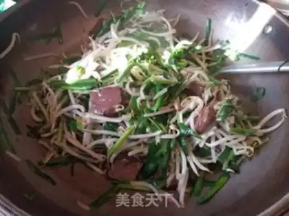 Make The bean sprouts with duck blood step 10