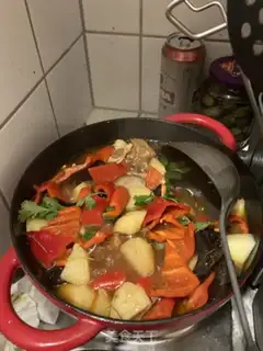 Make Yellow chicken step 15