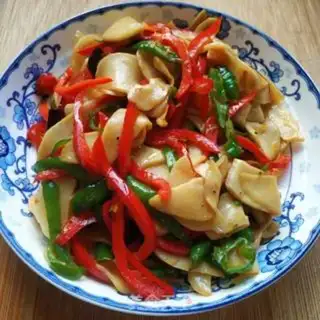 Make Paprika fried abalone mushrooms step 5