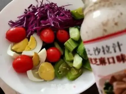 Make Fruit and vegetable egg salad step 7