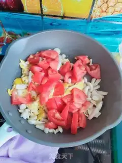 Make White mushroom tomato fried eggs step 9