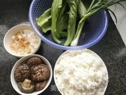Make Mustard fried rice step 1
