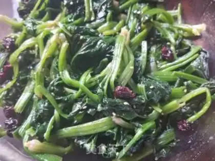 Make Spicy spinach step 7