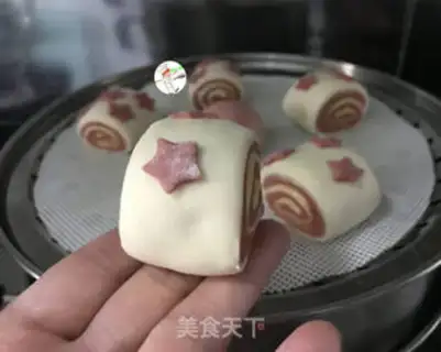 Make Peanut butter, two-coloured buns step 18