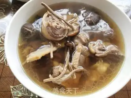 Make Tea mushrooms, duck soup step 9