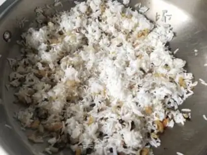 Make Mustard fried rice step 9