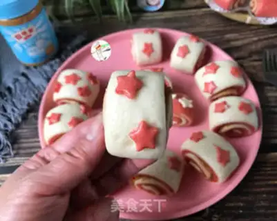 Make Peanut butter, two-coloured buns step 21