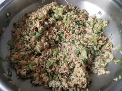 Make Mustard fried rice step 14